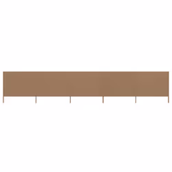 vidaXL 5-panel Wind Screen Fabric 160cm Taupe Sun Privacy Screen Breakers