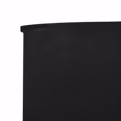 vidaXL 6-panel Wind Screen Fabric 80cm Black Camping Windbreak Sun Screen