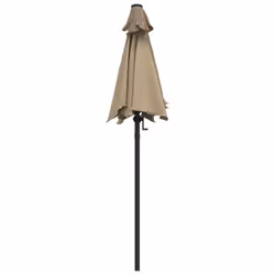 VidaXL Garden Parasol Taupe 200 x 224 cm Aluminum - Additional view 4