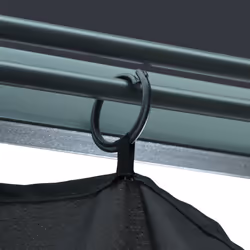 vidaXL Gazebo with Curtain 300x300cm Anthracite Aluminium Party Canopy Shelter - Additional view 6