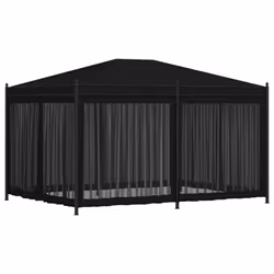 vidaXL Gazebo with Mesh Screens 3x4m Anthracite Steel Garden Party Tent Canopy
