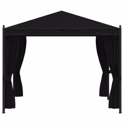 vidaXL Gazebo with Mesh Screens 3x4m Anthracite Steel Garden Party Tent Canopy - Additional view 5