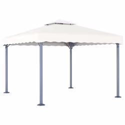 vidaXL Gazebo 300x300cm Cream Aluminium Tent Canopy Marquee Pavilion Shelter