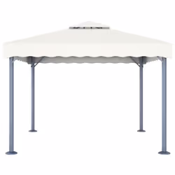 vidaXL Gazebo 300x300cm Cream Aluminium Tent Canopy Marquee Pavilion Shelter