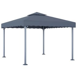 vidaXL Gazebo 300x300cm Anthracite Aluminium Tent Canopy Marquee Pavilion