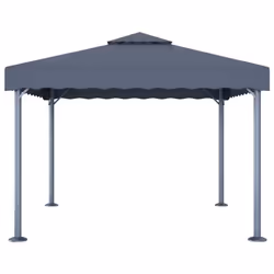 vidaXL Gazebo 300x300cm Anthracite Aluminium Tent Canopy Marquee Pavilion