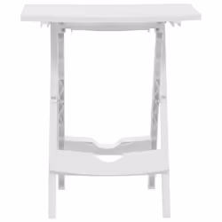 vidaXL Folding Garden Table 45.5cm White Outdoor Terrace Patio Stand Furniture
