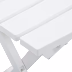 vidaXL Folding Garden Table 45.5cm White Outdoor Terrace Patio Stand Furniture - Additional view 4