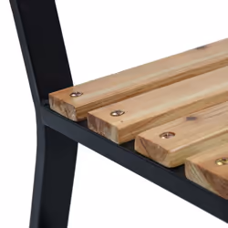vidaXL Garden Bench 120cm Wood Outdoor Patio Seat Seating Chair Furniture - Additional view 4