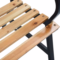 vidaXL Garden Bench 120cm Wood Outdoor Patio Seat Seating Chair Furniture - Additional view 5