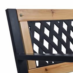 vidaXL Garden Bench 120cm Wood Outdoor Patio Seating Seat Furniture Chair - Additional view 4