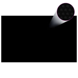 vidaXL Pool Cover Black 260x160cm Swimming Pool Film Garden Solar Pool Cover