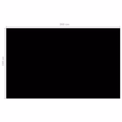 vidaXL Pool Cover Black 260x160cm Swimming Pool Film Garden Solar Pool Cover
