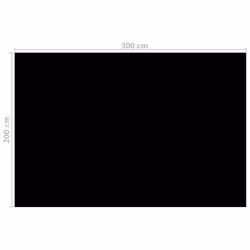 vidaXL Pool Cover Black 300x200cm Swimming Pool Film Garden Solar Pool Cover - Additional view 2