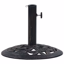 vidaXL Umbrella Base Patio Parasol Base Holder Black and Bronze 9 kg Cast Iron - Additional view 2