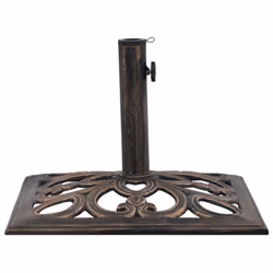 vidaXL Umbrella Base Patio Parasol Base Umbrella Holder Bronze 12 kg Cast Iron - Additional view 2