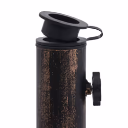 vidaXL Umbrella Base Patio Parasol Base Umbrella Holder Bronze 12 kg Cast Iron - Additional view 4