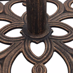 vidaXL Umbrella Base Patio Parasol Base Umbrella Holder Bronze 12 kg Cast Iron - Additional view 5