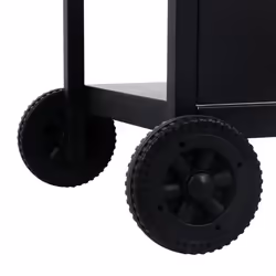 vidaXL Gas BBQ Grill with 3-layer Side Table Black Outdoor Backyard Barbecue - Additional view 6