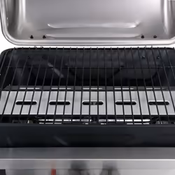 vidaXL Gas BBQ Freestanding Grill with 3-layer Side Table Black and Silver - Additional view 5