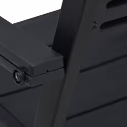 VidaXL 47886 outdoor chair Terrace High-Density Polyethylene (HDPE), Steel Black - Additional view 6