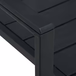 VidaXL 47886 outdoor chair Terrace High-Density Polyethylene (HDPE), Steel Black - Additional view 7