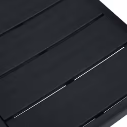 VidaXL 47886 outdoor chair Terrace High-Density Polyethylene (HDPE), Steel Black - Additional view 8
