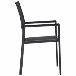 VidaXL 47889 outdoor chair Terrace Plastic, Steel Black - Additional view 4
