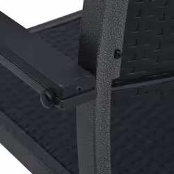 VidaXL 47889 outdoor chair Terrace Plastic, Steel Black - Additional view 6