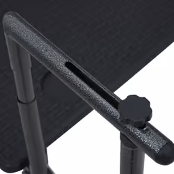 vidaXL Hanging Balcony Table Black 60x64x83.5cm Plastic Rattan Look Stand - Additional view 6