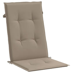vidaXL Garden Chair Cushions 4 pcs Taupe 47.2x19.7x1.2