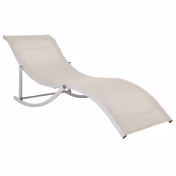 VidaXL 47785 outdoor chair Lounge Aluminium, Iron, Textile Cream, Grey