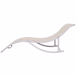 VidaXL 47785 outdoor chair Lounge Aluminium, Iron, Textile Cream, Grey