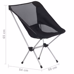vidaXL 2x Folding Camping Chairs with Carry Bag Aluminium Holiday Outdoor Seat - Additional view 8