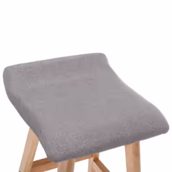 vidaXL Bar Stool Fabric Adjustable Counter Pub Swiveling Chair - 1 pcs - Additional view 4