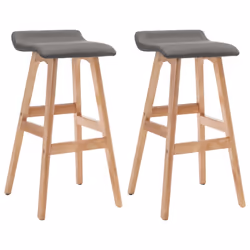 vidaXL Bar Stool Taupe Fabric Adjustable Counter Chair Pub Swiveling Chair - dark grey and light brown, 2 pcs