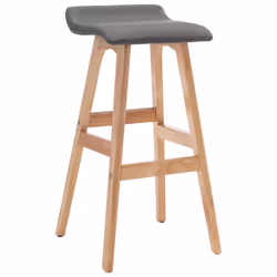 vidaXL Bar Stool Taupe Fabric Adjustable Counter Chair Pub Swiveling Chair - dark grey and light brown, 2 pcs