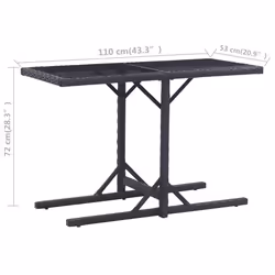 VidaXL 46452 outdoor table Black - Additional view 6