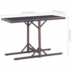 VidaXL 46453 outdoor table Brown - Additional view 6
