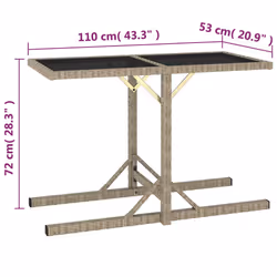 VidaXL 46454 outdoor table Beige - Additional view 5