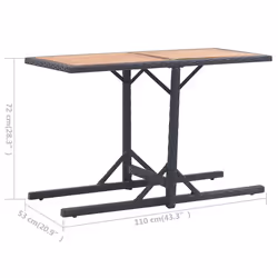 VidaXL 46456 outdoor table Black - Additional view 6