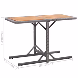 VidaXL 46457 outdoor table Anthracite - Additional view 5