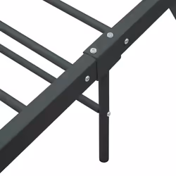 vidaXL Bed Frame Bed Base Mattress Foundation Grey Metal 180x200 cm Super King - Additional view 5