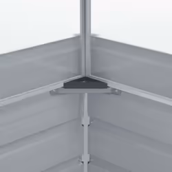 vidaXL Greenhouse Galvanised Steel Green 100x100x77cm Greenhouse Planters