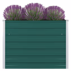 vidaXL Raised Garden Bed Galvanised Steel Green Metal Planter Pot Flower Boxes