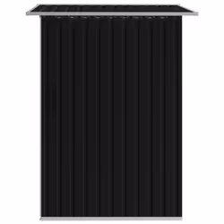 vidaXL Garden Storage Shed Anthracite Steel Building Outdoor Garage Storage - Additional view 2