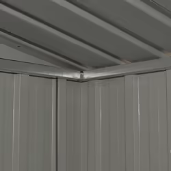 vidaXL Garden Storage Shed Anthracite Steel Building Outdoor Garage Storage - Additional view 5