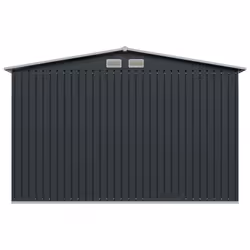 vidaXL Garden Storage Shed Anthracite Steel 257x205x178cm Tool House Cabin - Additional view 4