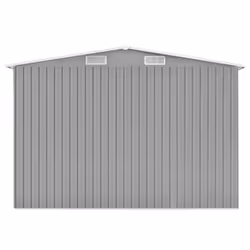 vidaXL Garden Shed Grey 257 cm Galvanised steel Storage Tool House Carport - Additional view 6