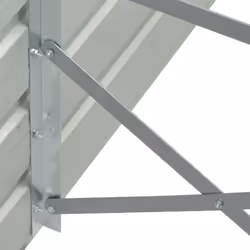 vidaXL Raised Garden Bed 320x40x77cm Galvanised Steel Grey Outdoor Planter - Additional view 4